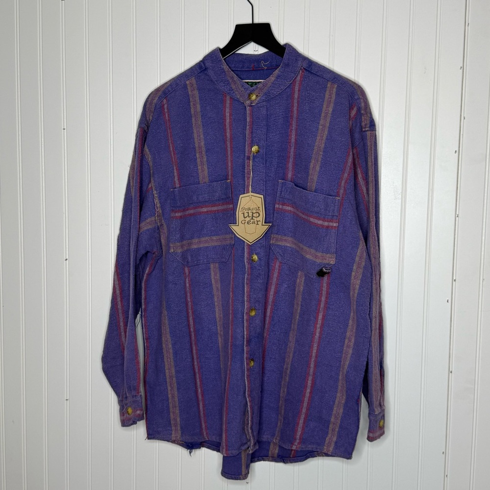 Vintage 90 Chip & Pepper Streetwear Long Sleeve Button Front Flannel Top Shacket